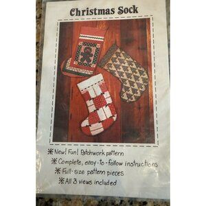 Patch Press Christmas Stockings Sewing Pattern 329B Various Styles Quilted